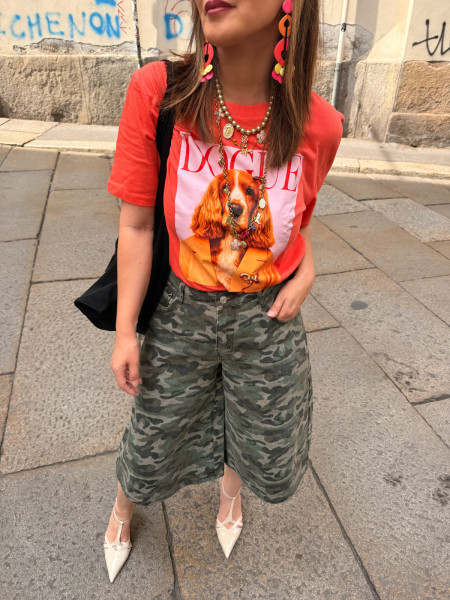 T-shirt Orange "Dogue"