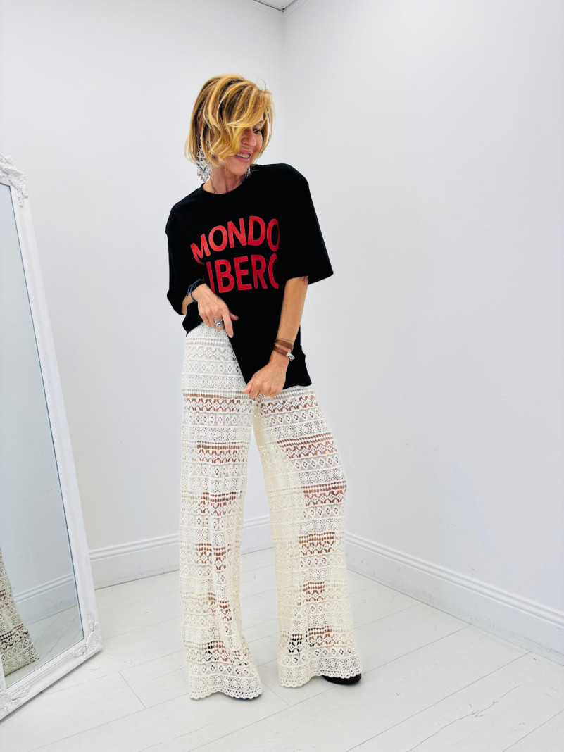 Pantalon Palazzo en...