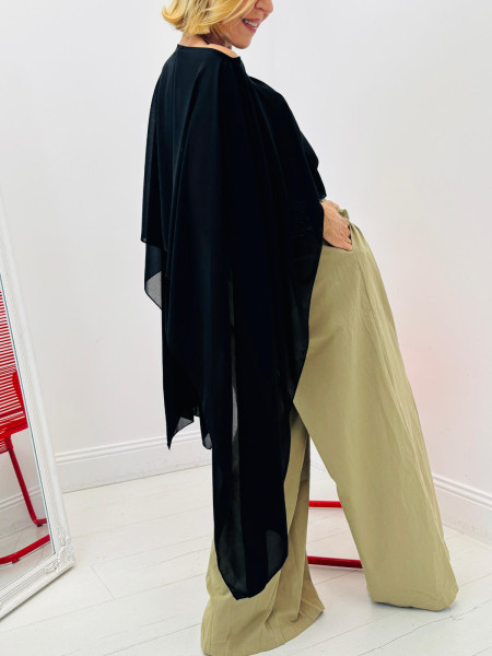 Top voile Noir