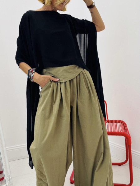 Top voile Noir