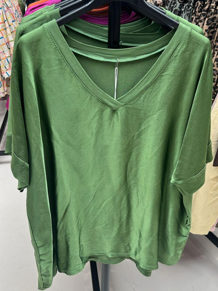 T-shirt Satiné Col V