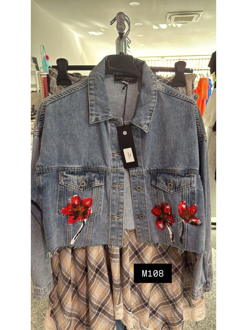 Veste Denim Coquelicot