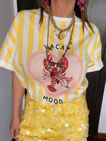 T-shirt Imprimé Homard