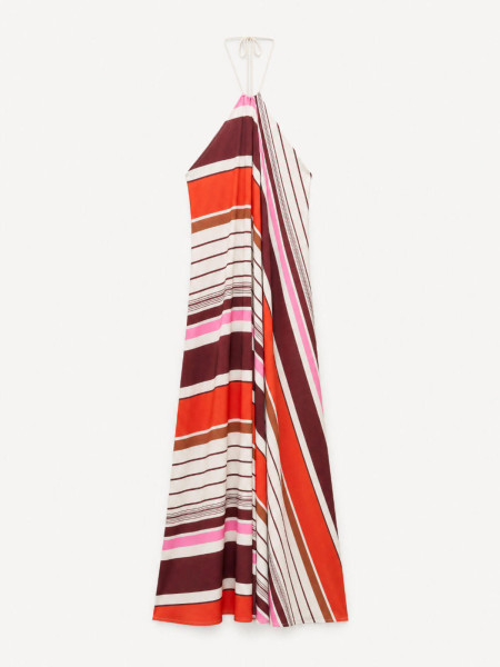 Robe Rayée Rouge et Blanche Estivale