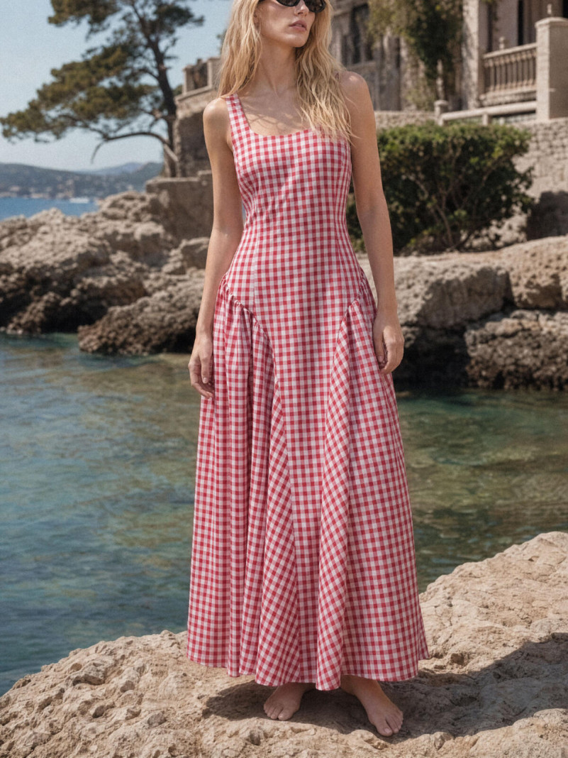 Robe au Motif Vichy Intemporel