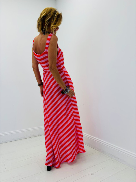Robe Longue à Rayures