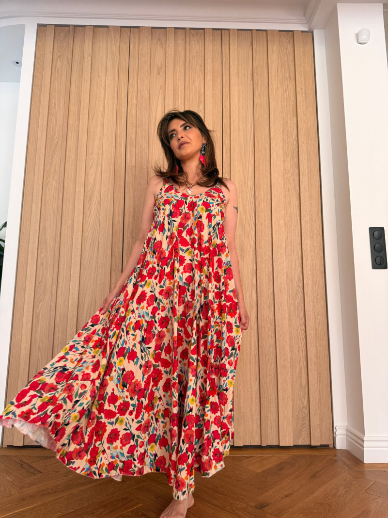 Robe Longue Fleurie