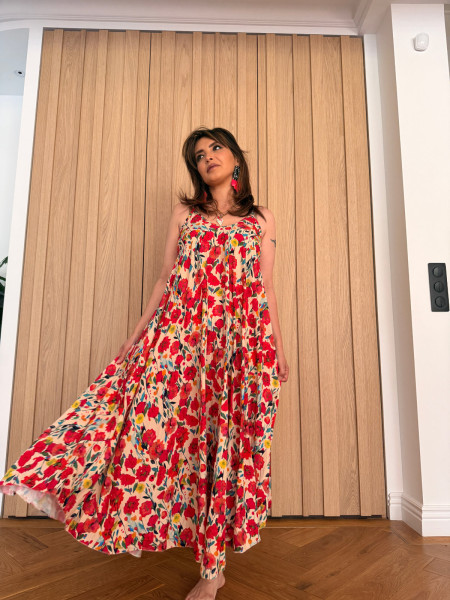 Robe Longue Fleurie