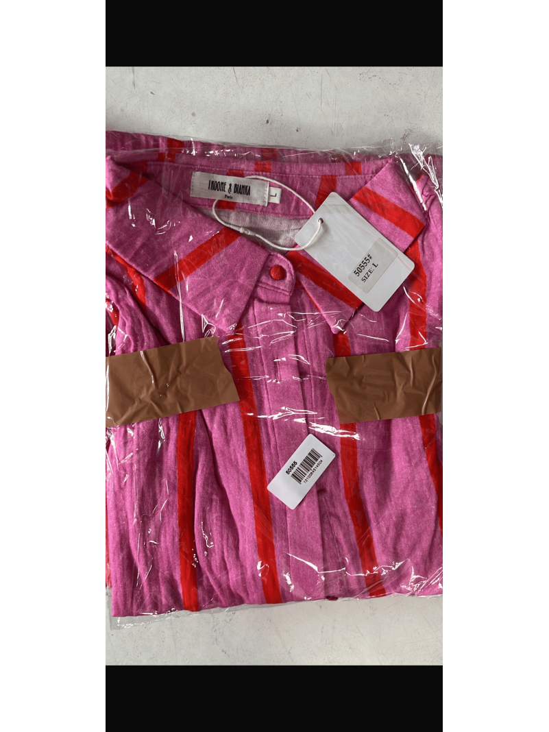 Chemise à Rayures Rose et...