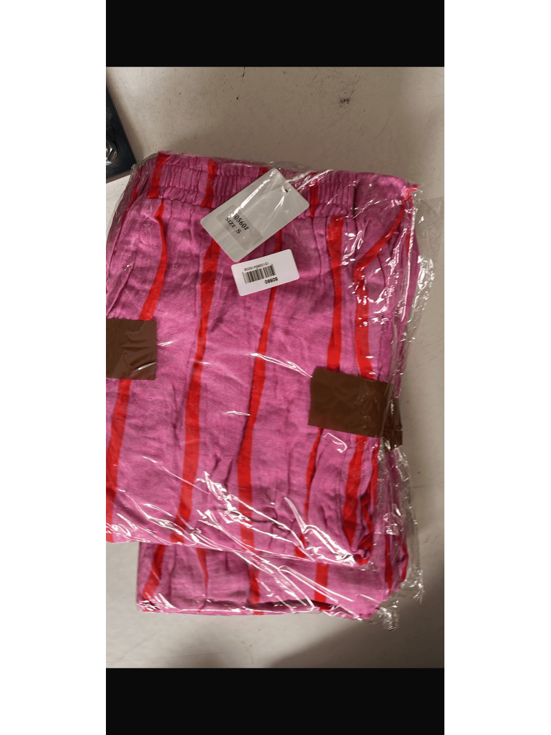Pantalon à Rayures Rose et...