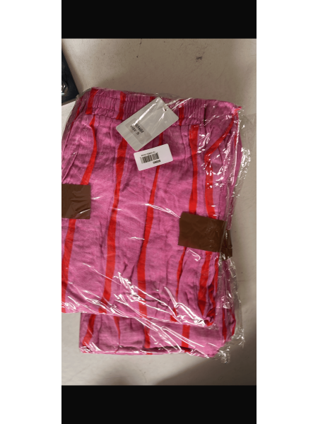Pantalon à Rayures Rose et Rouge