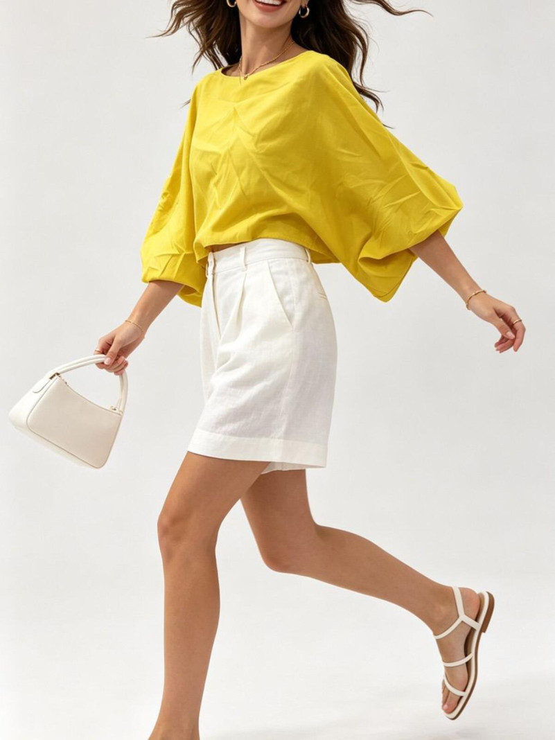 Top Ample Jaune (Kaki, Noir...