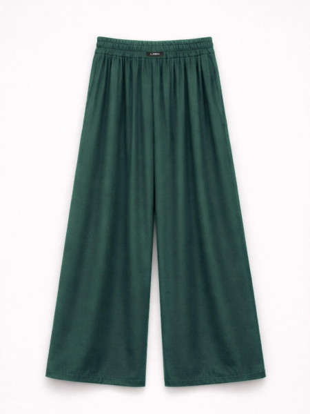 Pantalon fluide verde