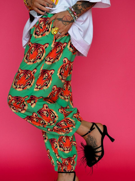 Pantalon tête de tigre