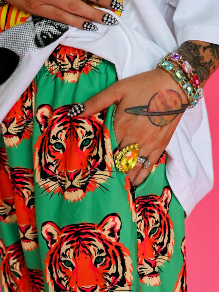 Pantalon tête de tigre
