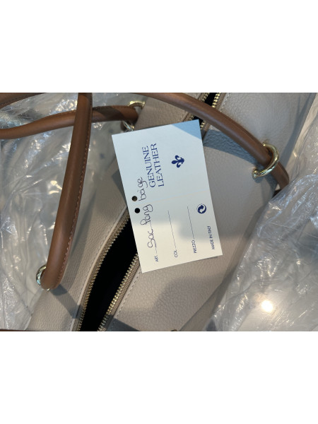 Sac Long Marine en Cuir Grainé – Fabrication Italienne