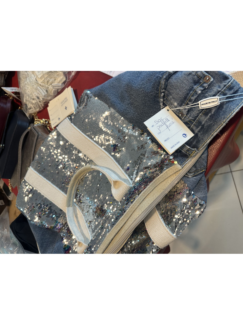 Sac paillette foncé