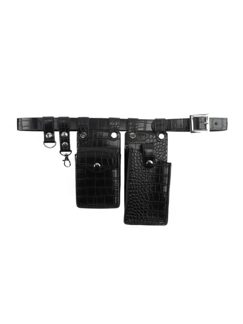 Ceinture noir avec pochettes