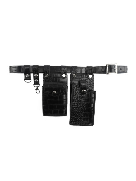 Ceinture noir avec pochettes