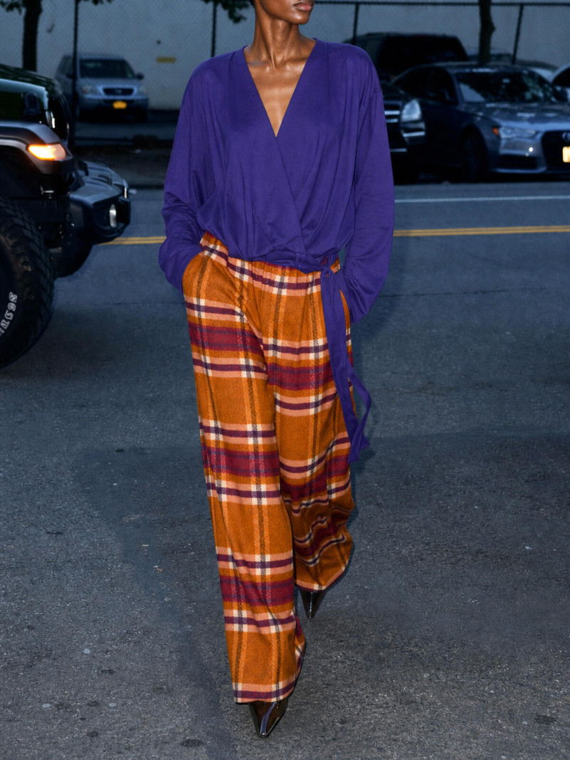 Pantalon à carreaux