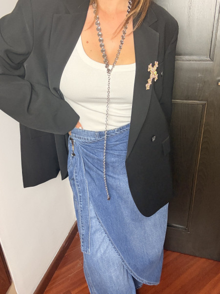 Blazer veste de tailleur noir classique