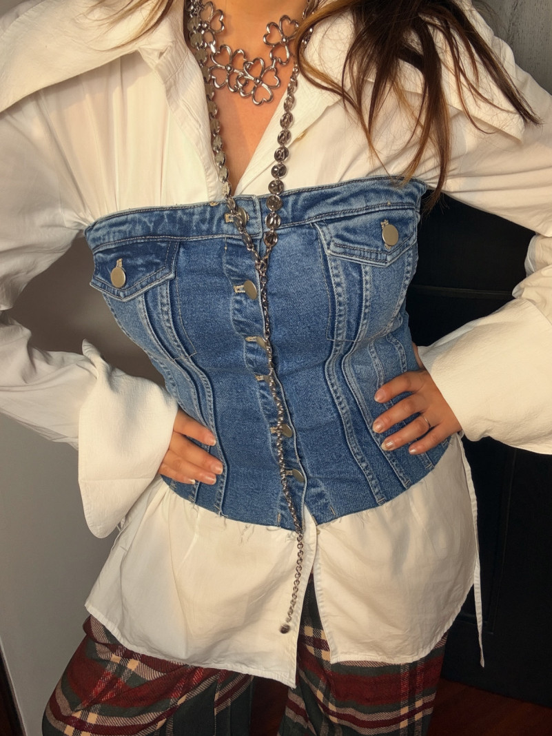 Bustier denim Sarah
