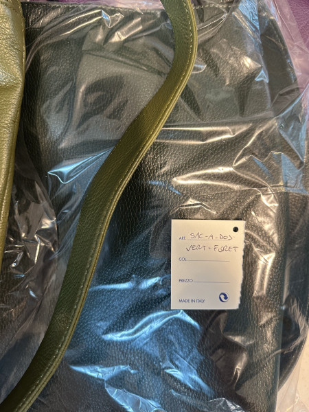 Sac à dos cuir orange