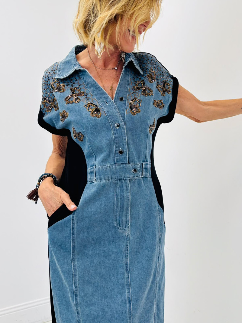 Robe en bi-co & papillons