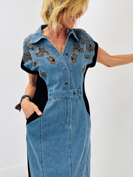 Robe en bi-co & papillons