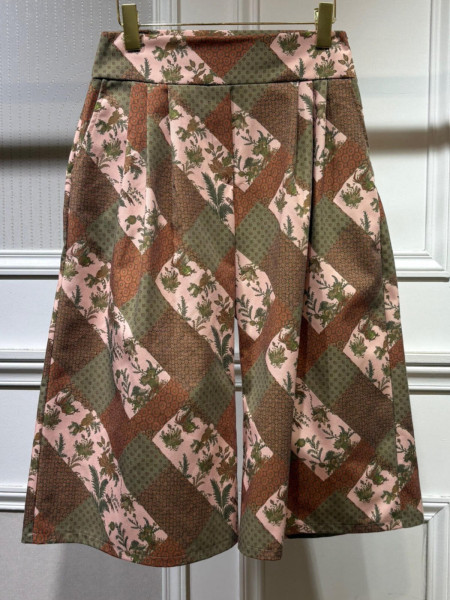 Bermuda long Kaki/Rose