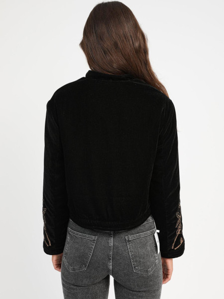 Veste velours et broderies