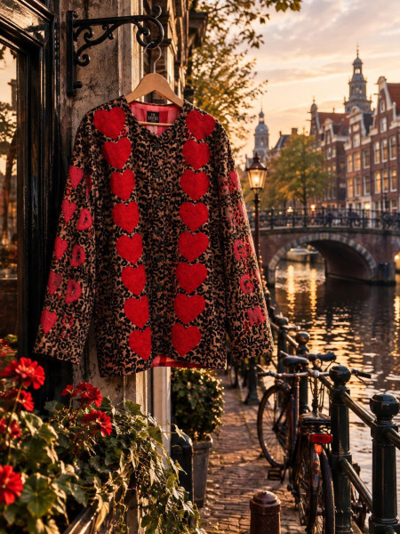 Veste velours - RED HEART