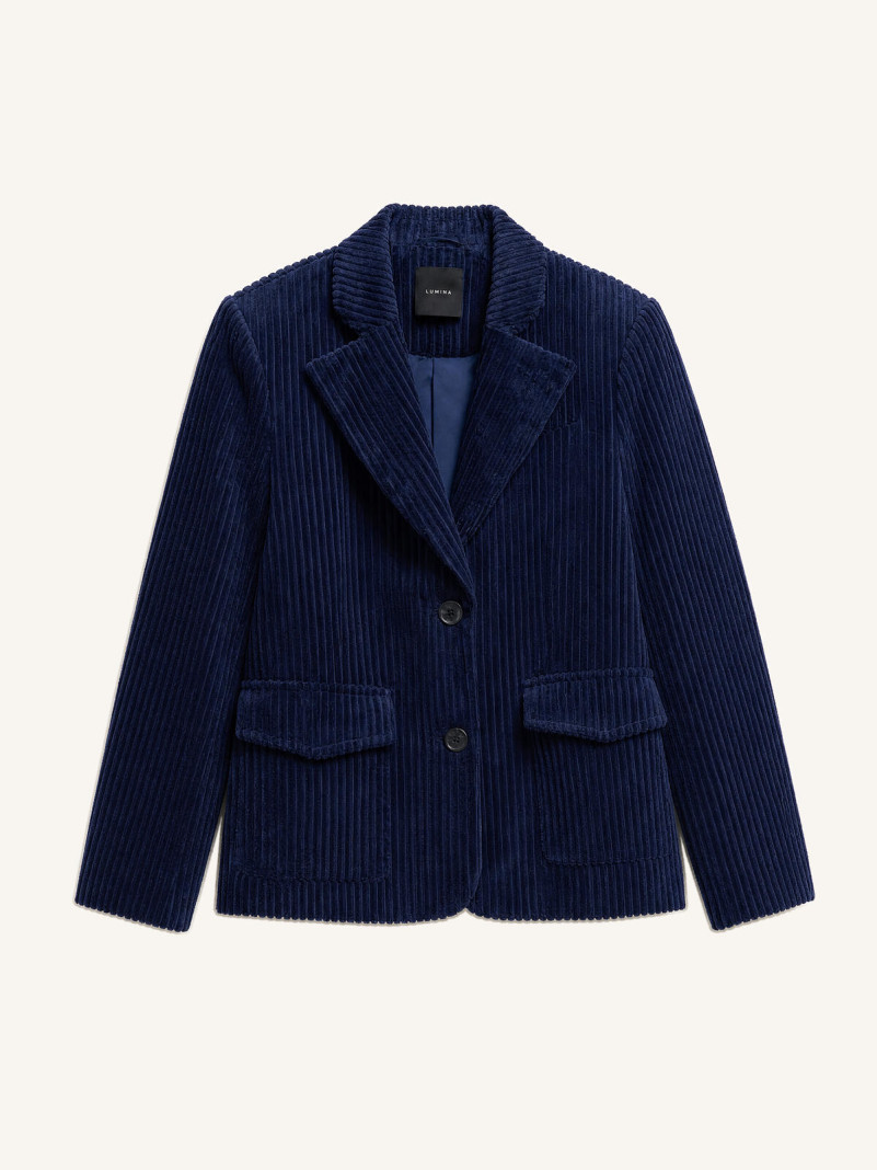 Blazer Structuré en Velours...