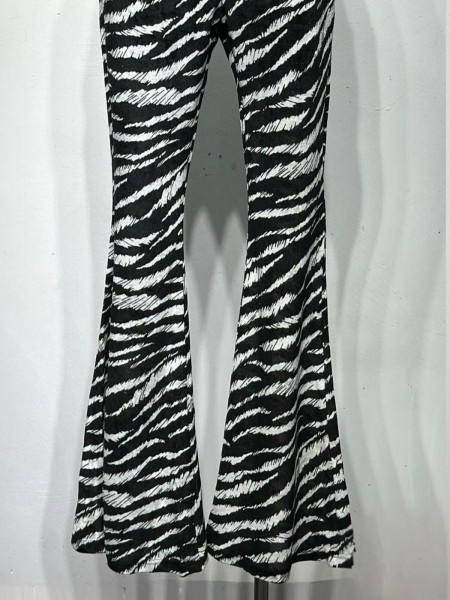 Pantalon Flare - Zebra