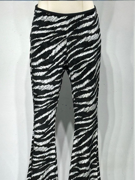 Pantalon Flare - Zebra